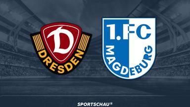 Logo Dynamo Dresden gegen 1. FC Magdeburg