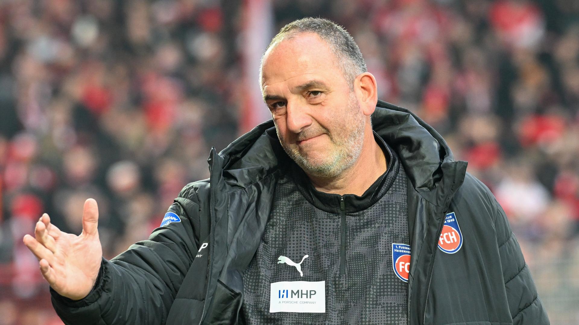 Heidenheims Trainer Frank Schmidt | dpa