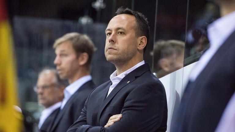 Marco Sturm am Rande eines Länderspiels der deutschen Nationalmannschaft (2018)