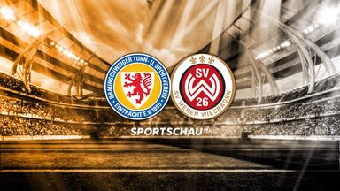 Logo Eintracht Braunschweig gegen SV Wehen Wiesbaden