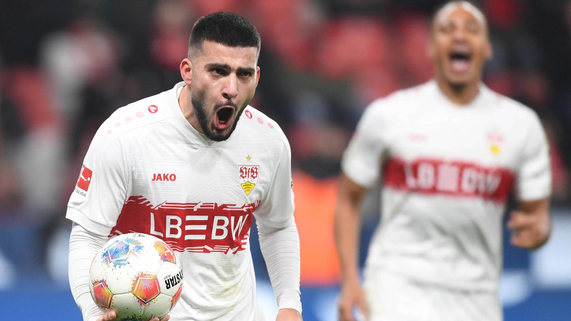 Stuttgart jubelt in Leverkusen | IMAGO/Jan Huebner