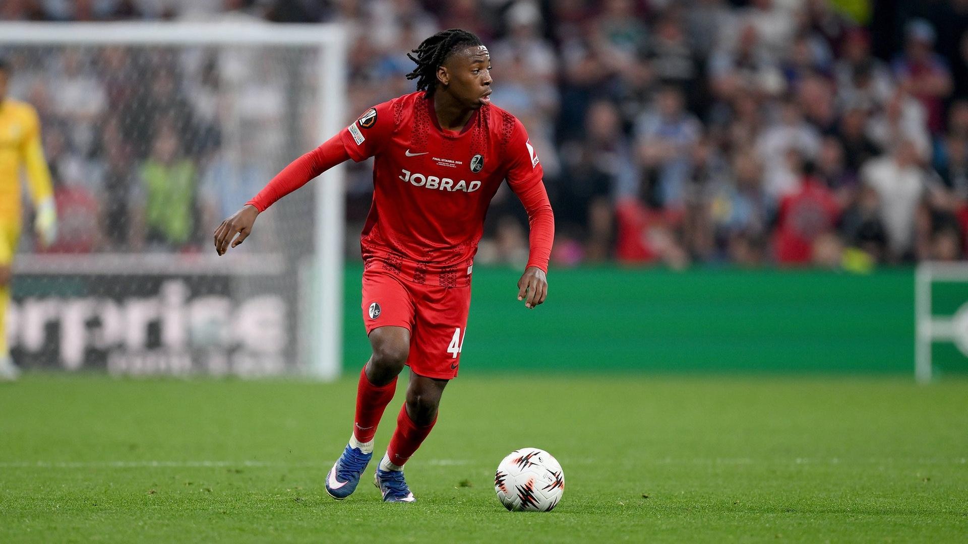 Johan Manzambi vom SC Freiburg  | IMAGO, Ulmer / Teamfoto
