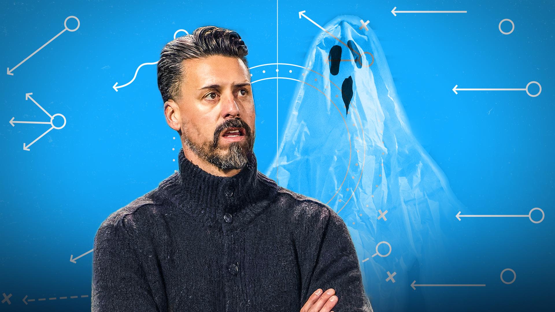 Bundesliga Update Thumbnail Sandro Wagner und ein Geist | IMAGO/Eibner-Pressefoto/Marcel von Fehrn/ActionPictures/Laci Perenyi