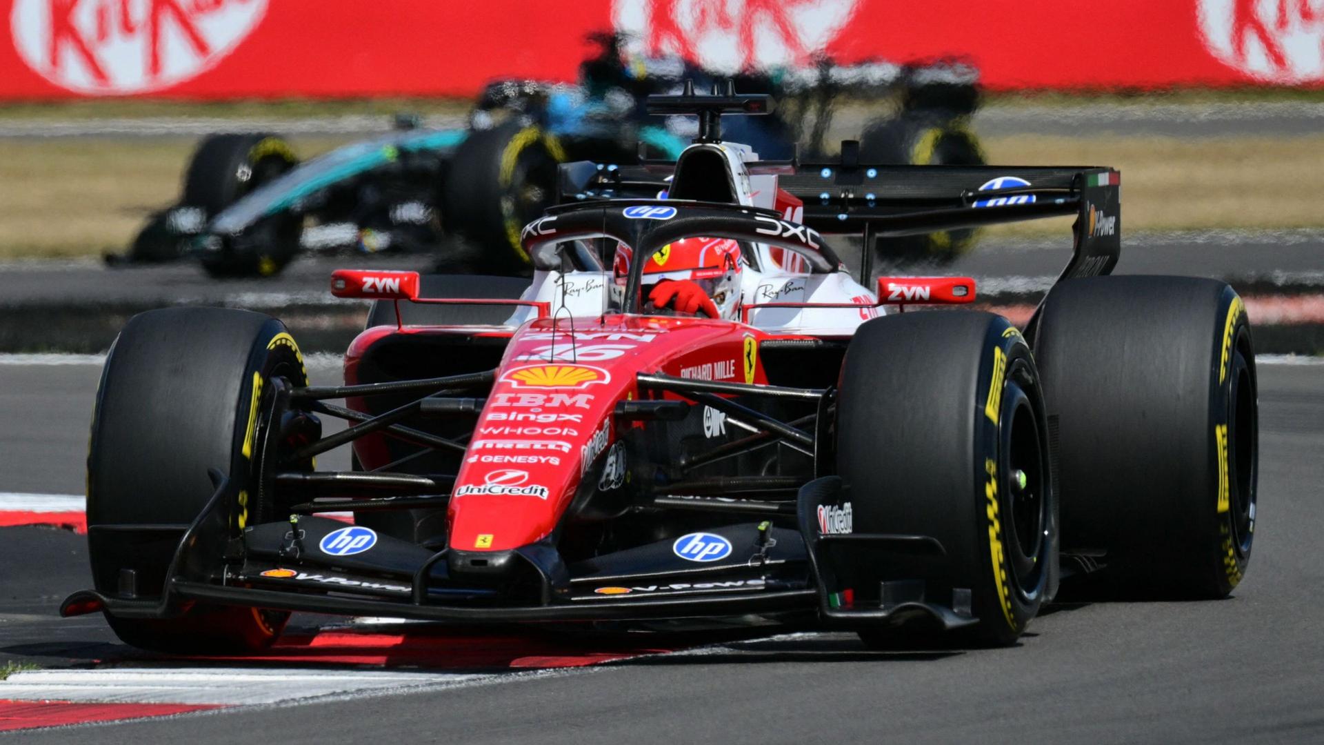 Ferraris Formel-1-Pilot Charles Leclerc beim GroÃen Preis von GroÃbritannien 2026 in Silverstone | AFP/Isakovic