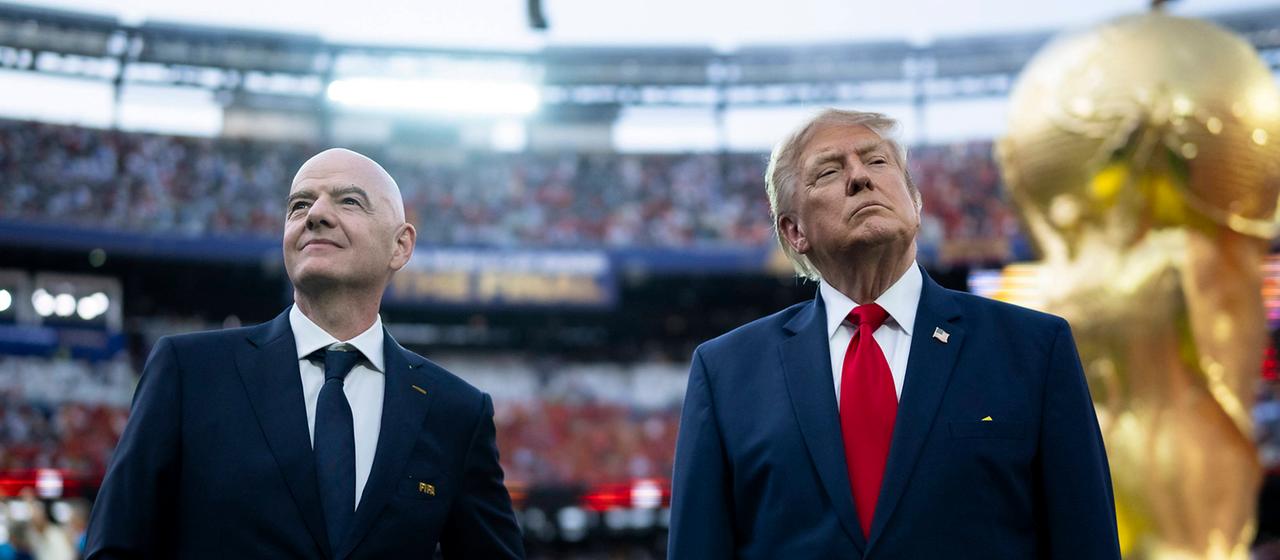 FIFA-Präsident Gianni Infantino mit US-Präsident Donald Trump