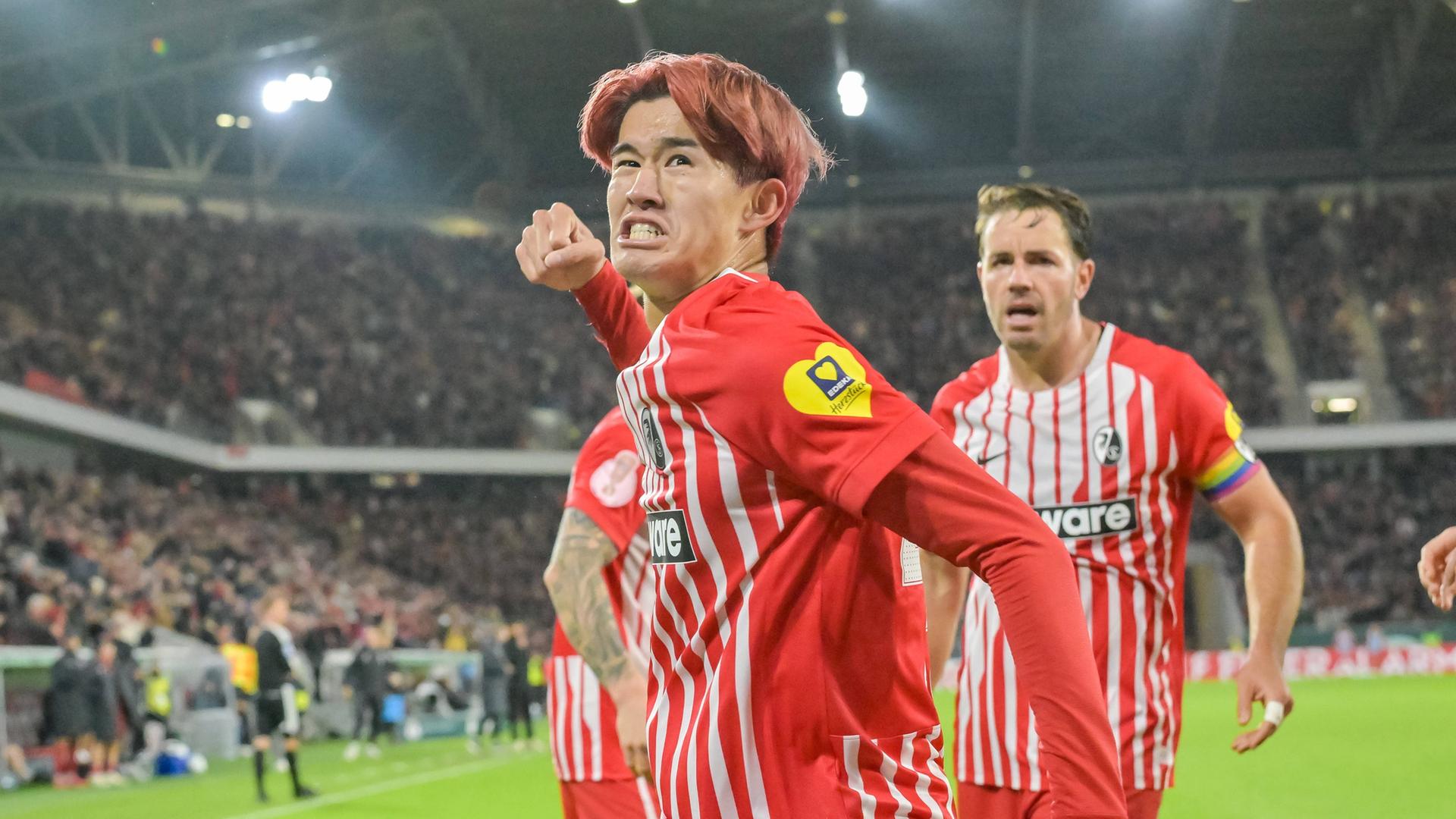 DFB-Pokal: Joker Goto schießt Freiburg gegen Wolfsburg weiter