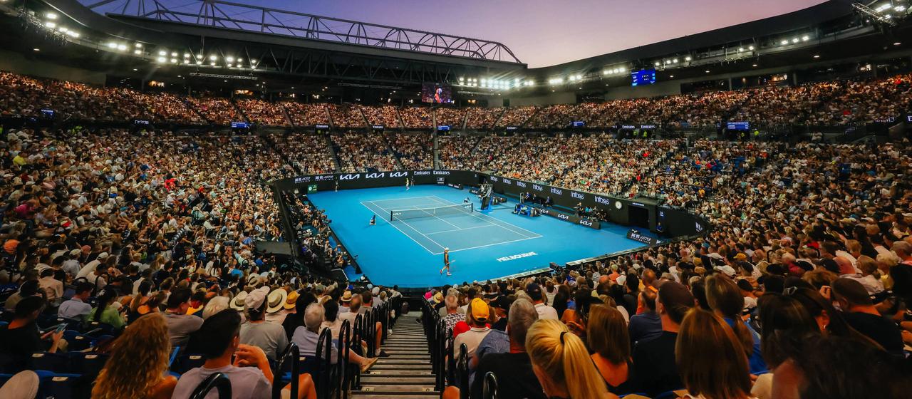 Austragungsort der Australien Open - die Rod Laver Arena in Melbourne