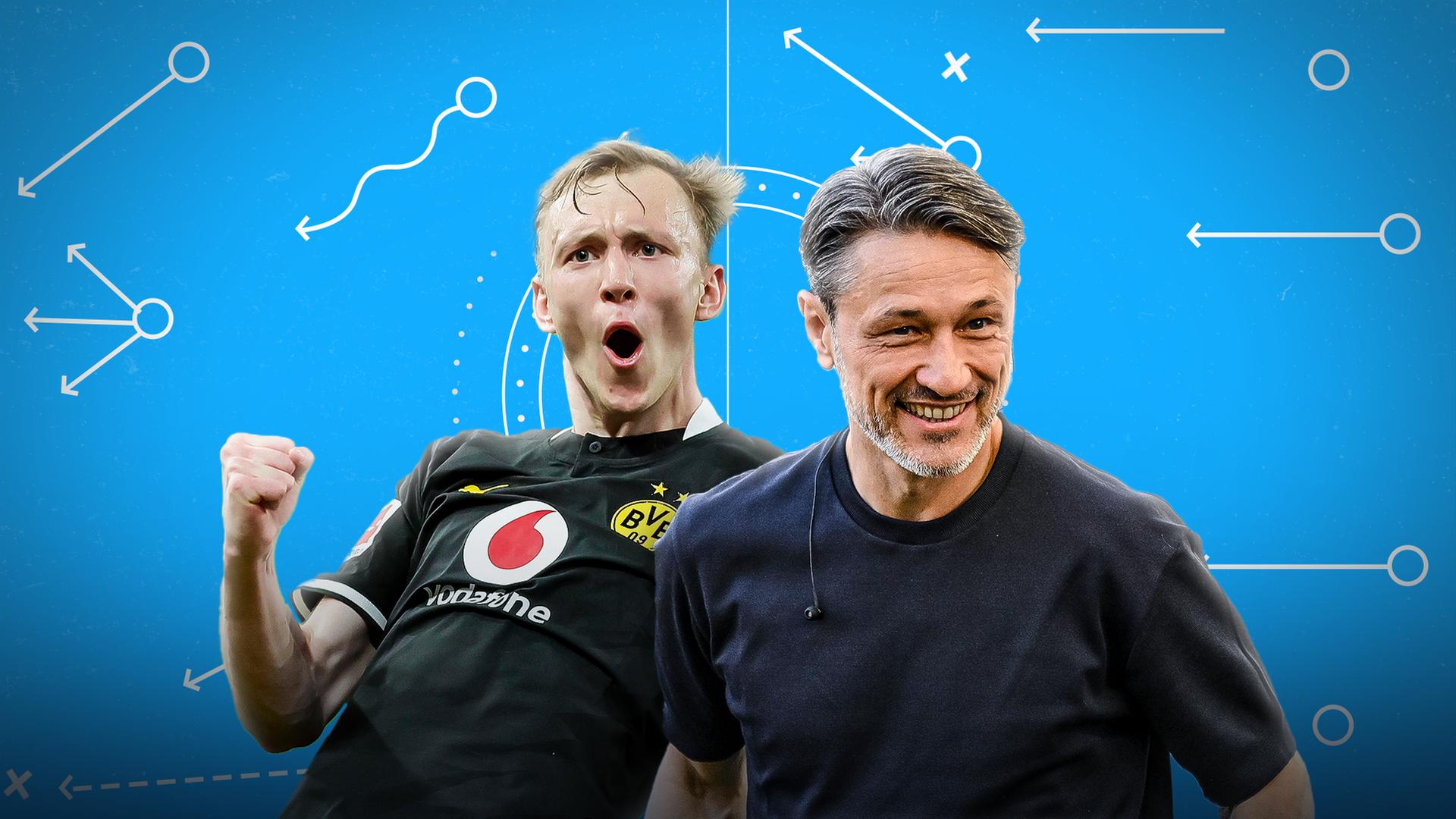 Maxi Beier (l.) und Niko Kovac | sportschau