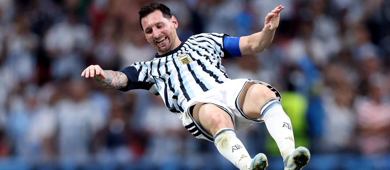 Messi wird gefeiert 