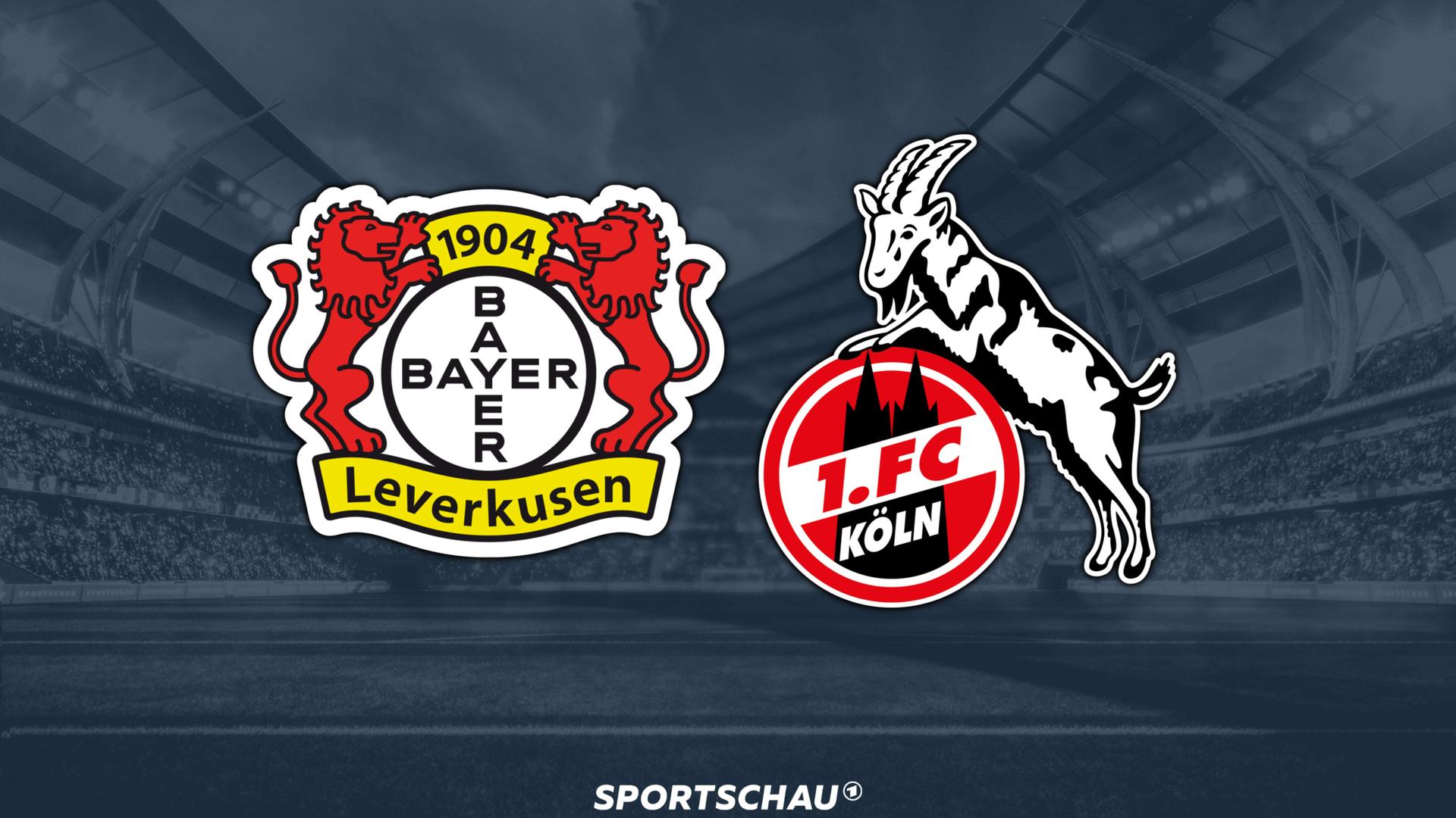 Logo Bayer Leverkusen gegen 1. FC Köln | ARD