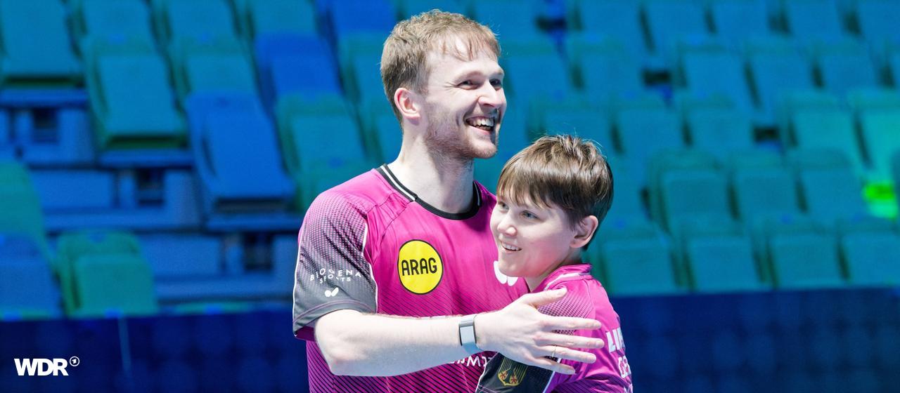 Benedikt Duda und Nina Mittelham bei den Tischtennis-Europameisterschaften