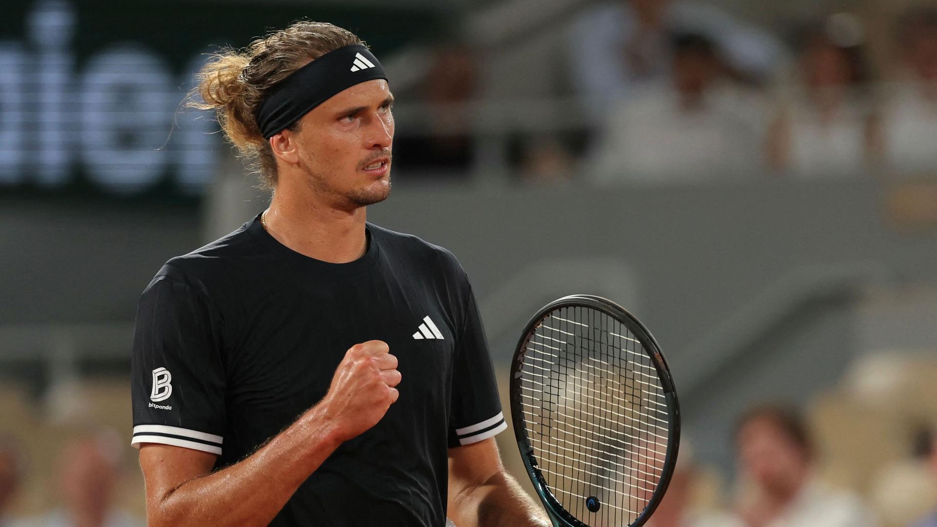 Alexander Zverev im Spiel gegen Quentin Halys | AFP