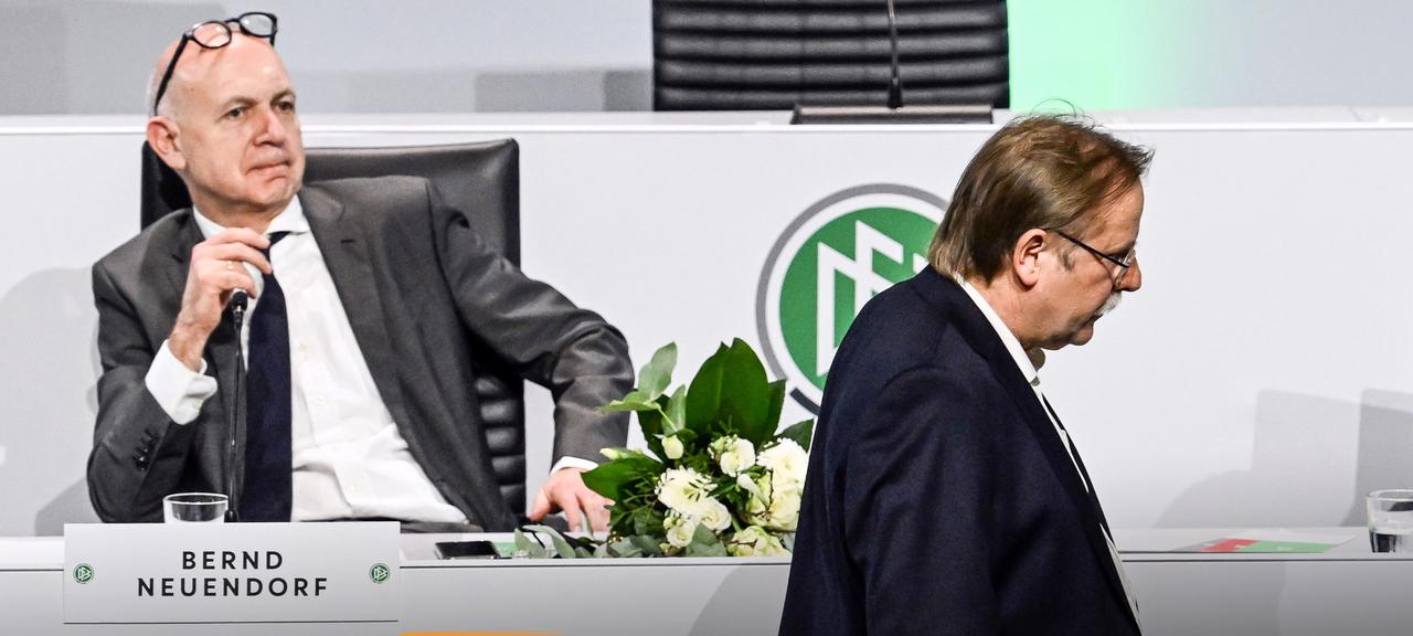 Bernd Neuendorf (l.) und Rainer Koch | Federico Gambarini Bernd Neuendorf (l.) und Rainer Koch