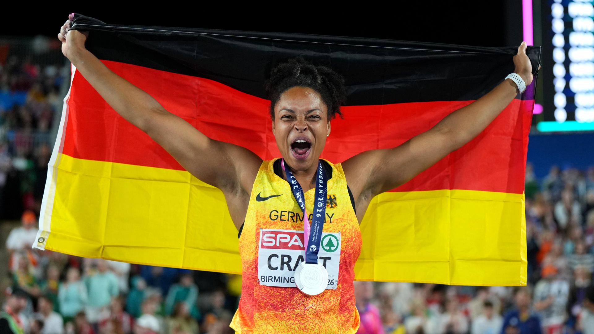 Diskuswerferin Craft gewinnt Silber - "Wie Gold für mich"