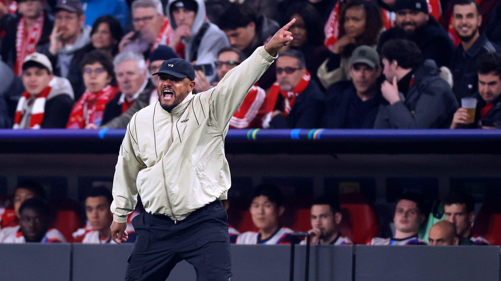 Vincent Kompany, Trainer FC Bayern MÃ¼nchen, beim Champions-League-Duell mit Real Madrid | picture alliance / Laci Perenyi | Laci Perenyi