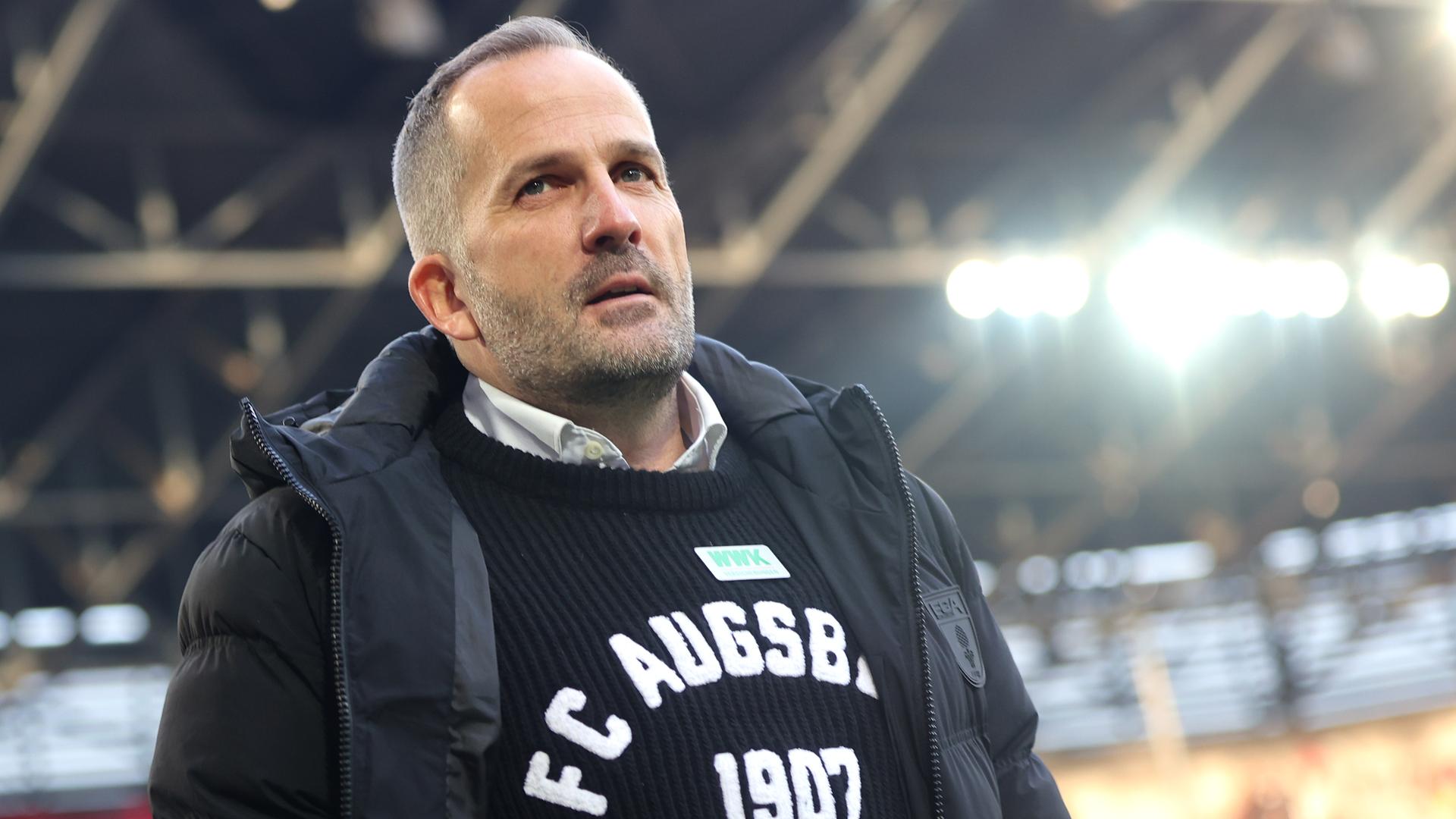 Manuel Baum an der Seitenlinie | Marcel Engelbrecht/firo Sportphoto