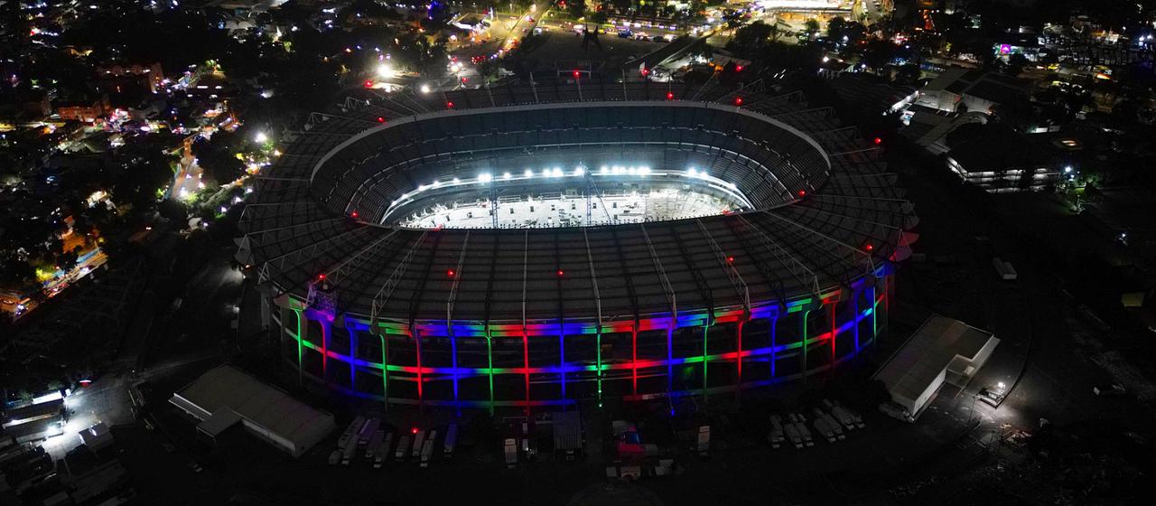 Das Aztekenstadion in Mexiko-Stadt