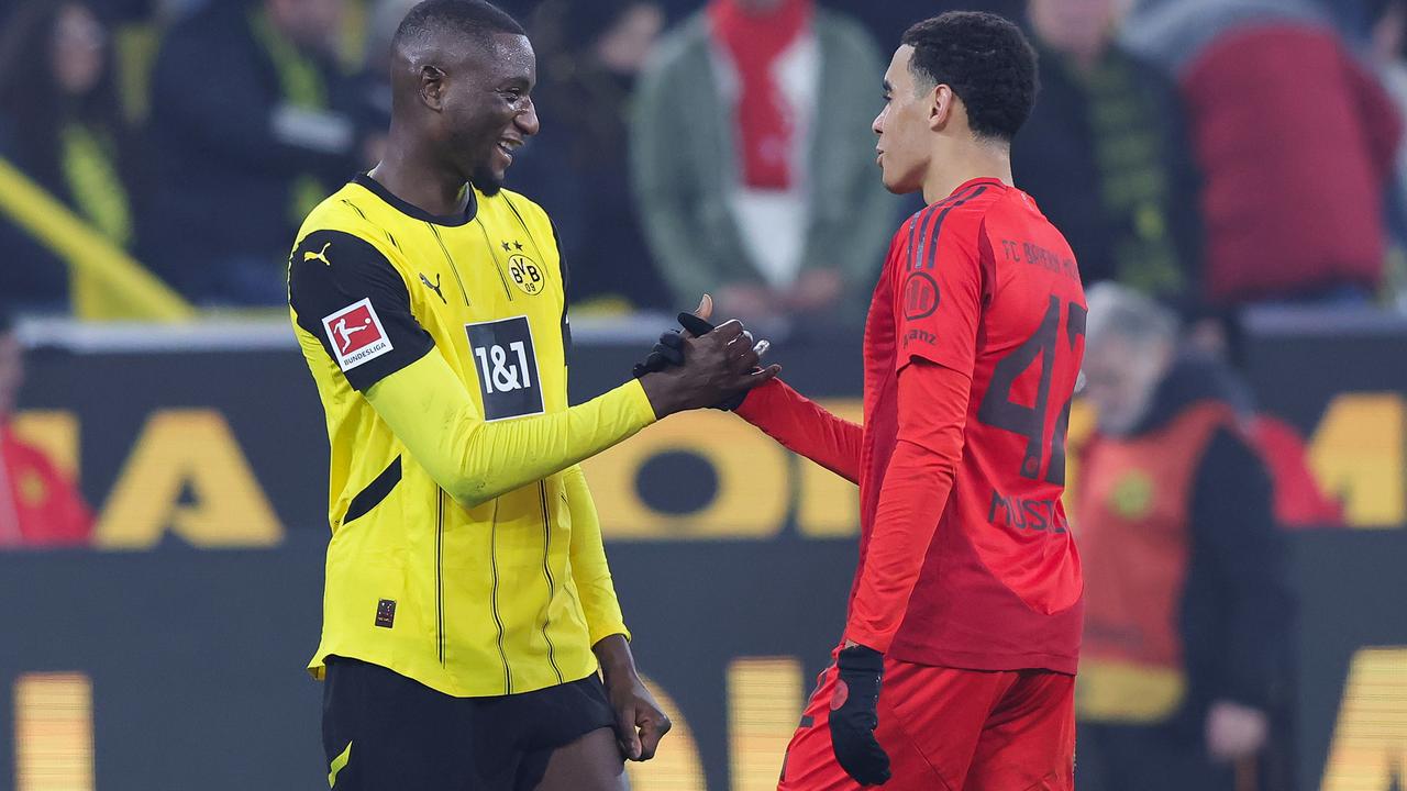 Dortmunds Guirassy (l.) und Bayerns Musiala (r.) | Ralf Ibing /firo Sportphoto