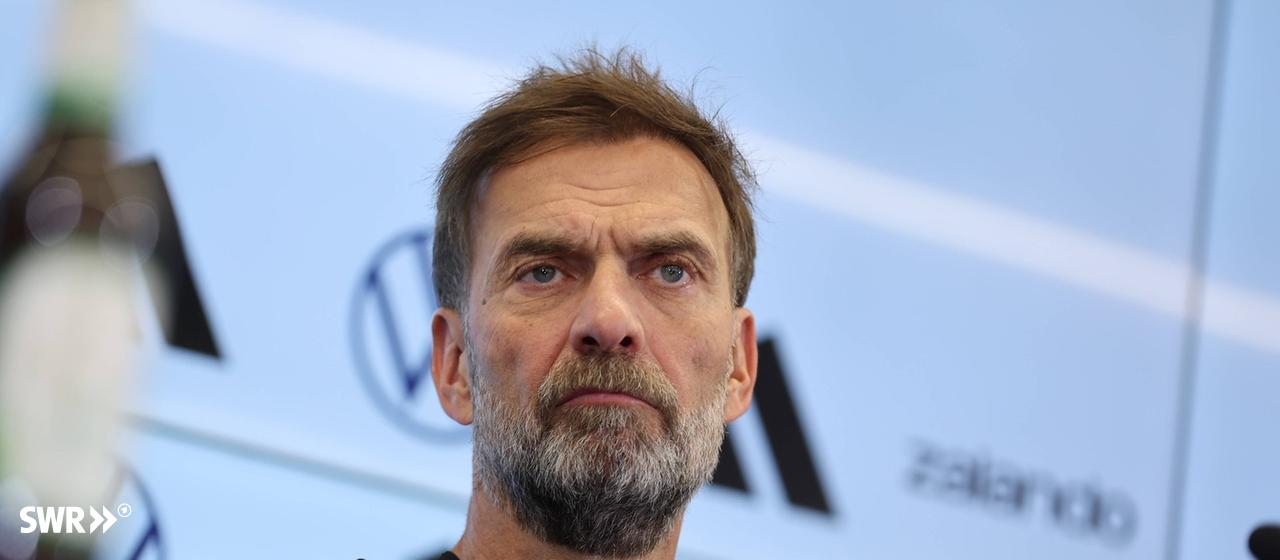 Bundestrainer Jürgen Klopp bei seiner offiziellen Vorstellung