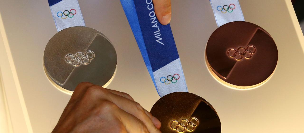 Präsentation Medaillen für Olympia 2026