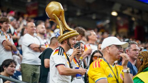 Ein Fan der deutschen Nationalmannschaft