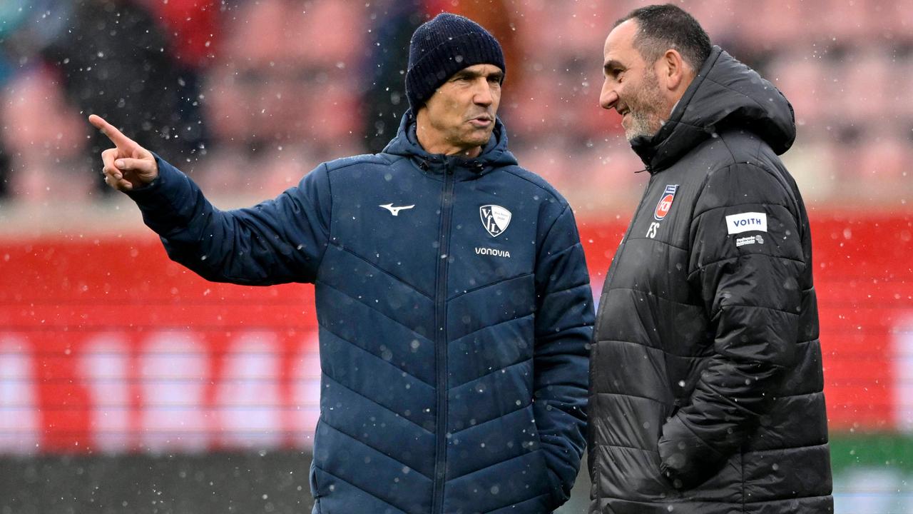 rainer Coach Thomas Letsch VfL Bochum BOC im Gespraech mit Trainer Coach Frank Schmidt | IMAGO/Michael Weber
