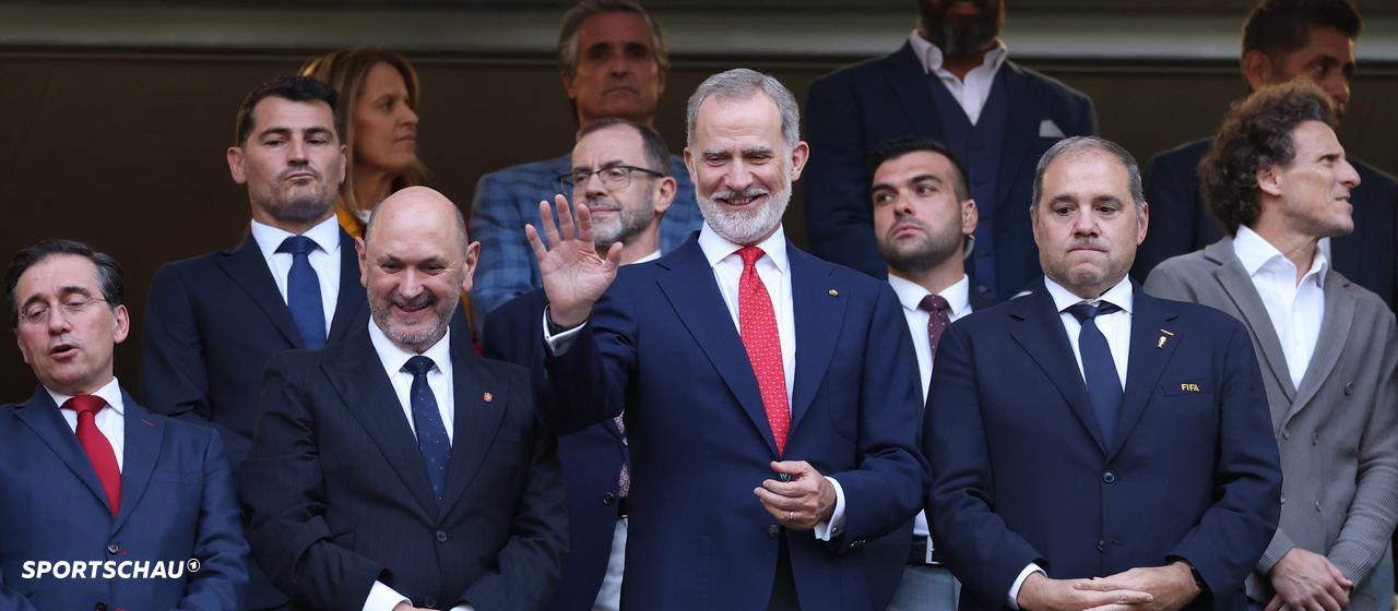 Der spanische König, Felipe VI. im Stadion