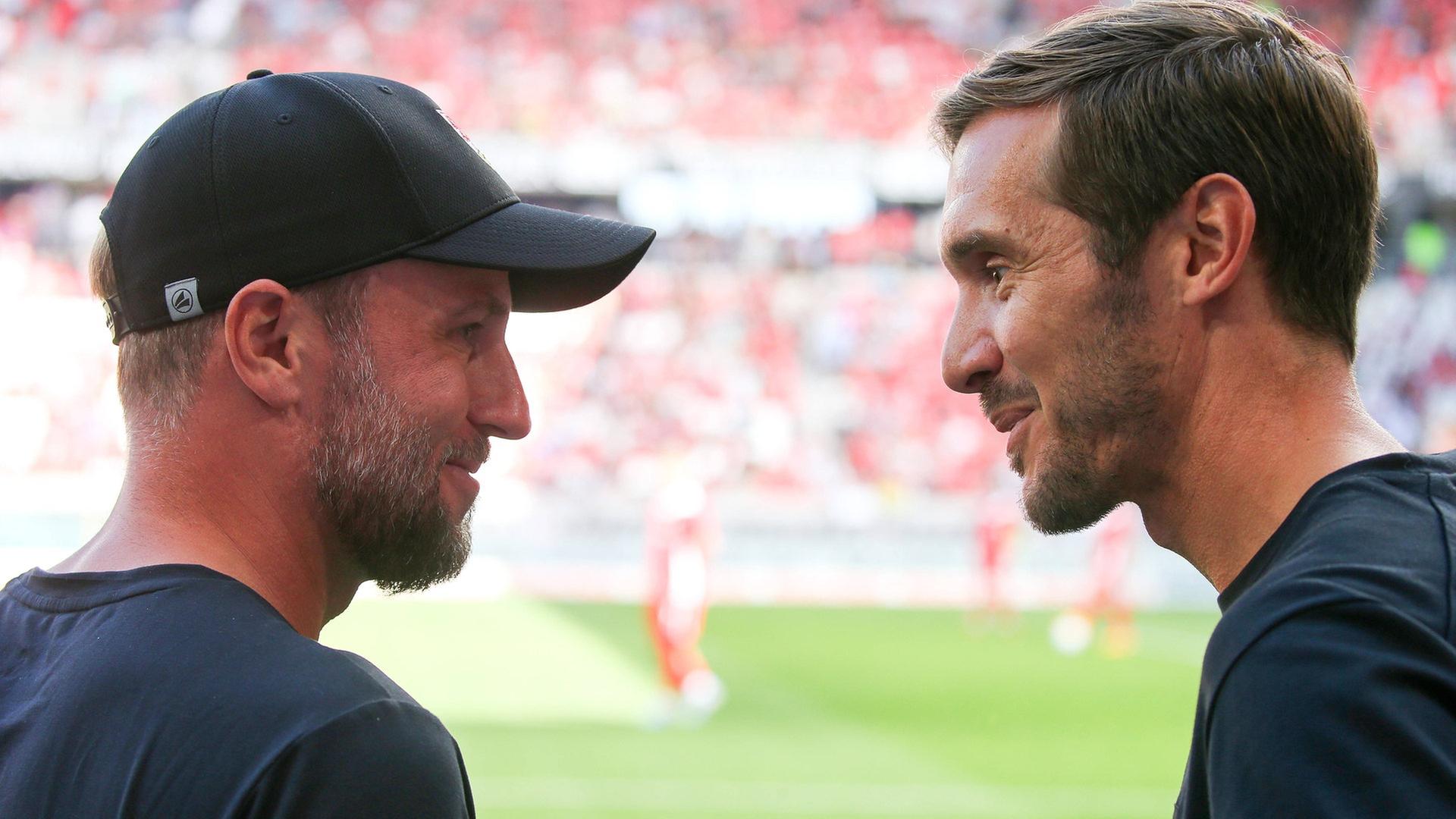 Sebastian Hoeneß (l.) und Julian Schuster | IMAGO, IMAGO / Pressefoto Baumann