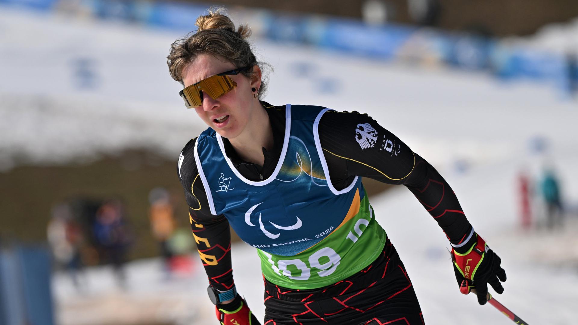 Kathrin Marchand aus Deutschland in Aktion bei den Paralympics. | dpa/Martin Schutt