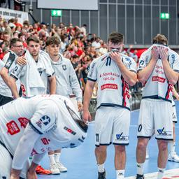 Enttäuschung bei den Spielern des TV Hüttenberg nach dem verpassten Aufstieg