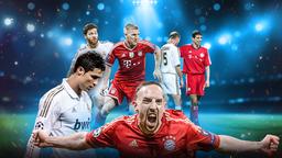 Grafik von Spielern des FC Bayern München und Real Madrid