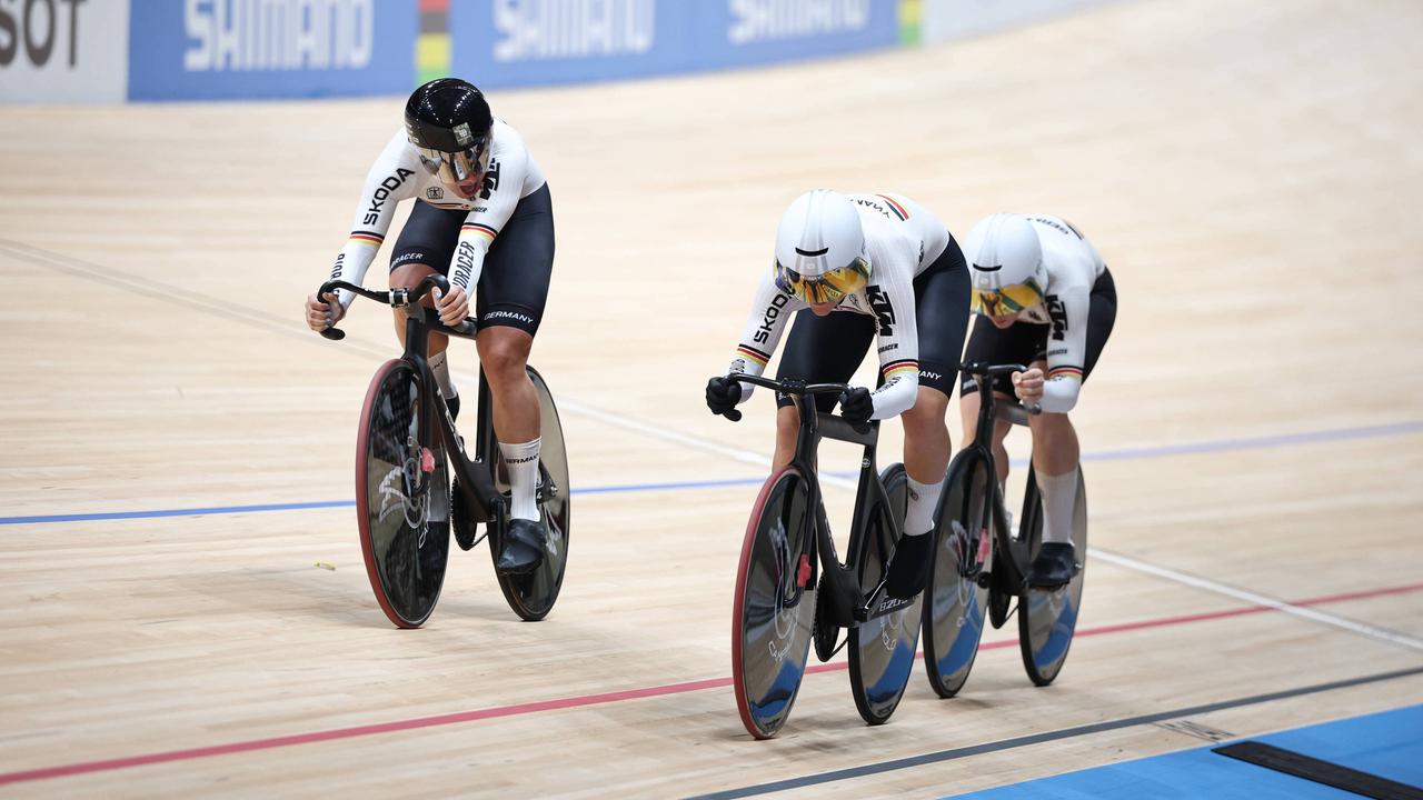 Teamsprinterinnen gewinnen bei der Bahnrad-WM in Shanghai Bronze
