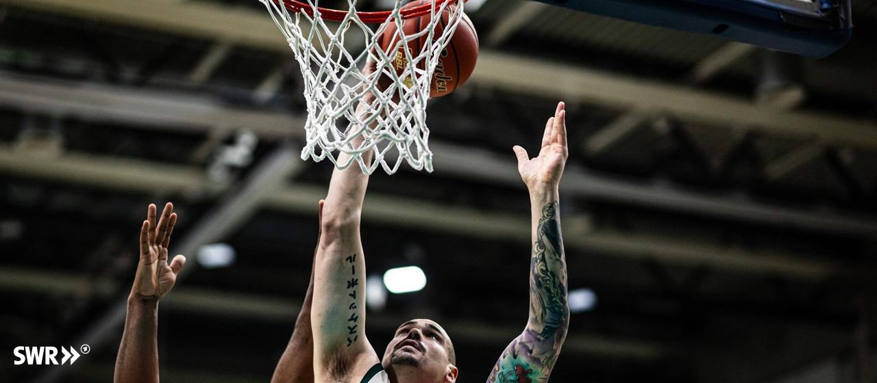 Maik Zirbes zeigte bei den Gladiators Trier eine herausragende Leistung gegen die MHP Riesen Ludwigsburg.