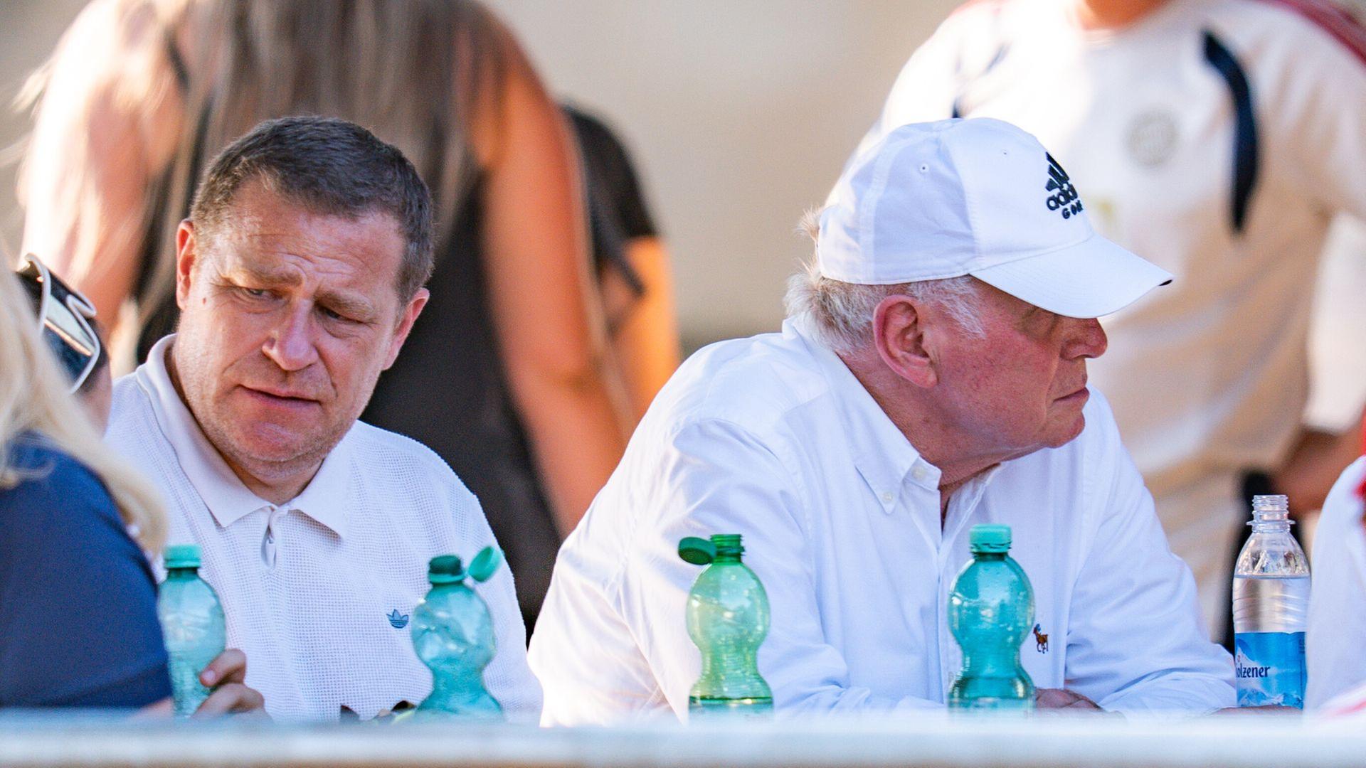 Max Eberl (l.) mit Uli Hoeneß | picture-alliance/dpa