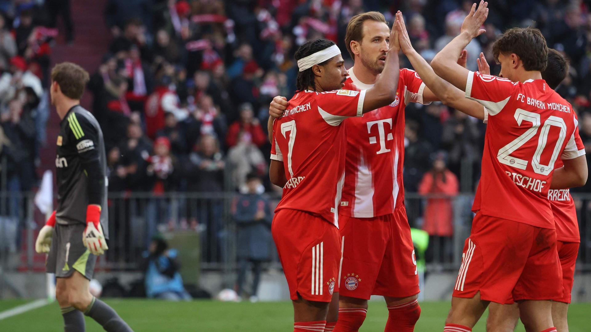 Die Bayern jubeln auch gegen Union Berlin | AFP/KARL-JOSEF HILDENBRAND