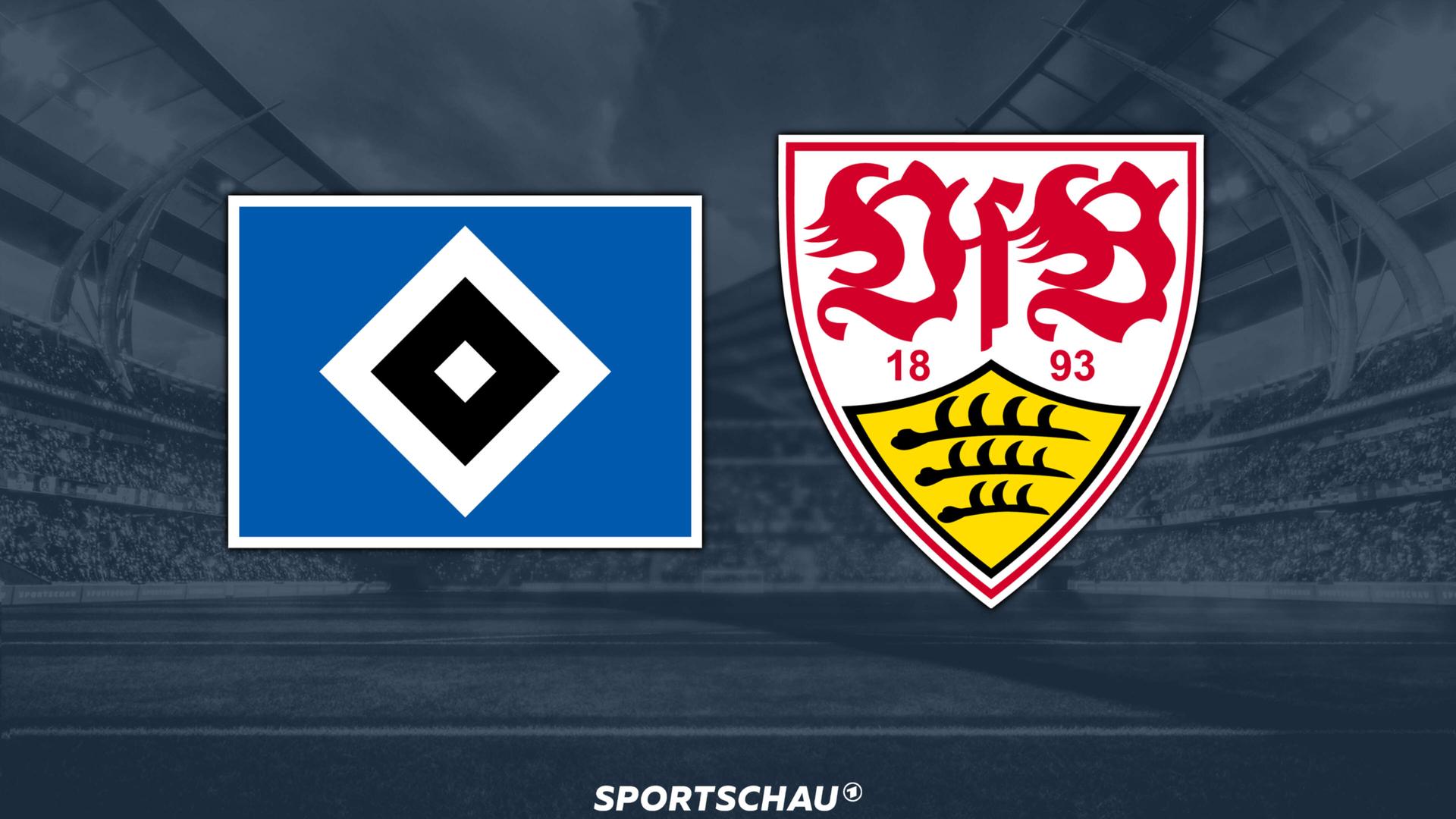 Logo Hamburger SV gegen VfB Stuttgart | ARD