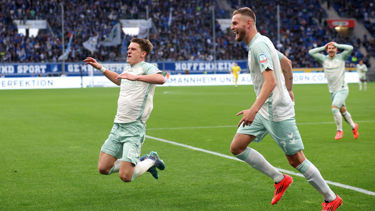 Jens Stage feiert sein drittes Tor für Werder Bremen | Alex Grimm/Getty Images
