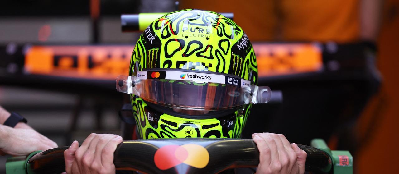 Lando Norris während des Trainings 