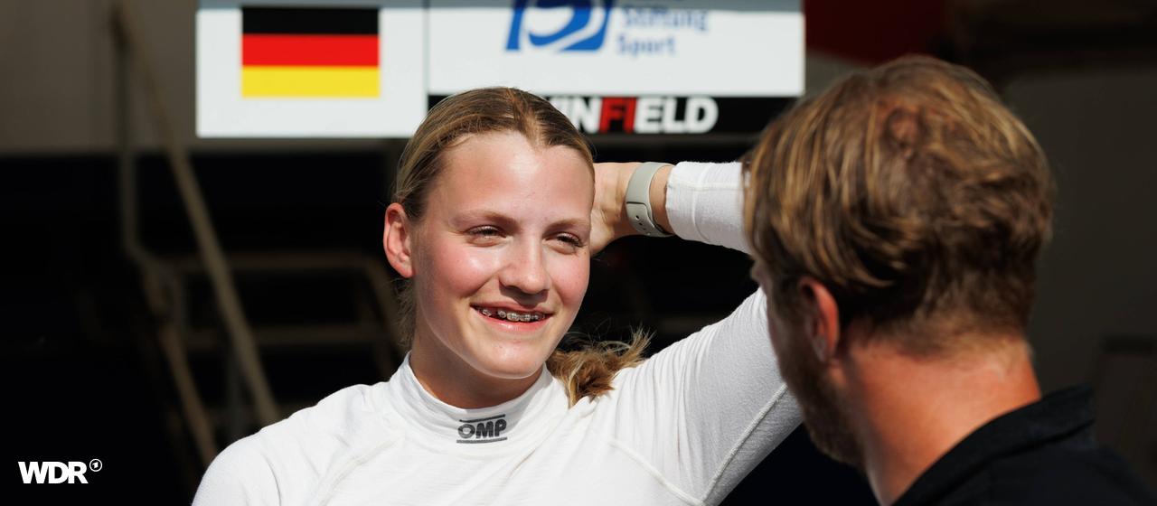 Die deutsche Rennfahrerin Mathilda Paatz