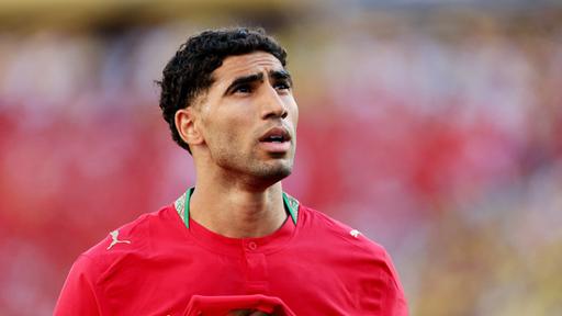 Achraf Hakimi im Spiel gegen Brasilien