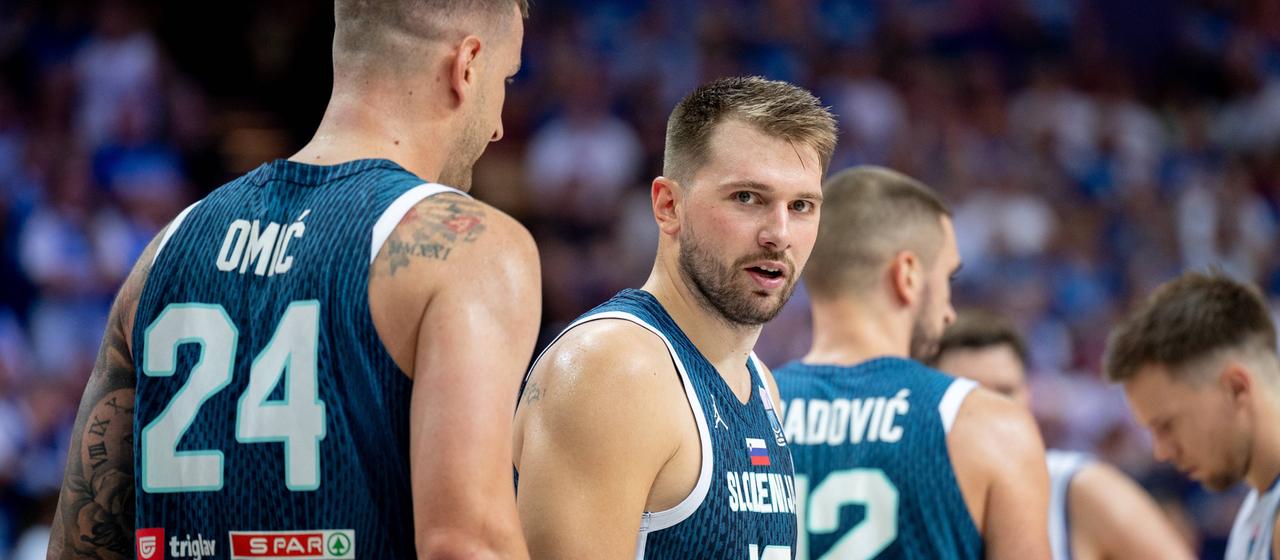 Luka Doncic mit Sloweniens Basketballern bei der EM