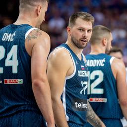 Luka Doncic mit Sloweniens Basketballern bei der EM