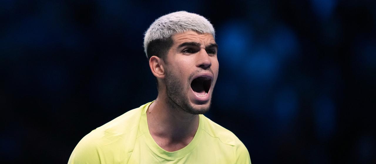 Carlos Alcaraz bejubelt Sieg gegen Musetti