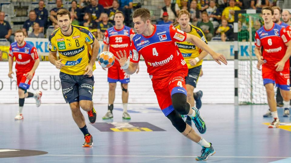 Vladan Lipovina von Balingen-Weilstetten prellt im Tempogegenstoß | imago images/masterpress/Michael Ruffler Vladan Lipovina von Balingen-Weilstetten prellt im Tempogegenstoß