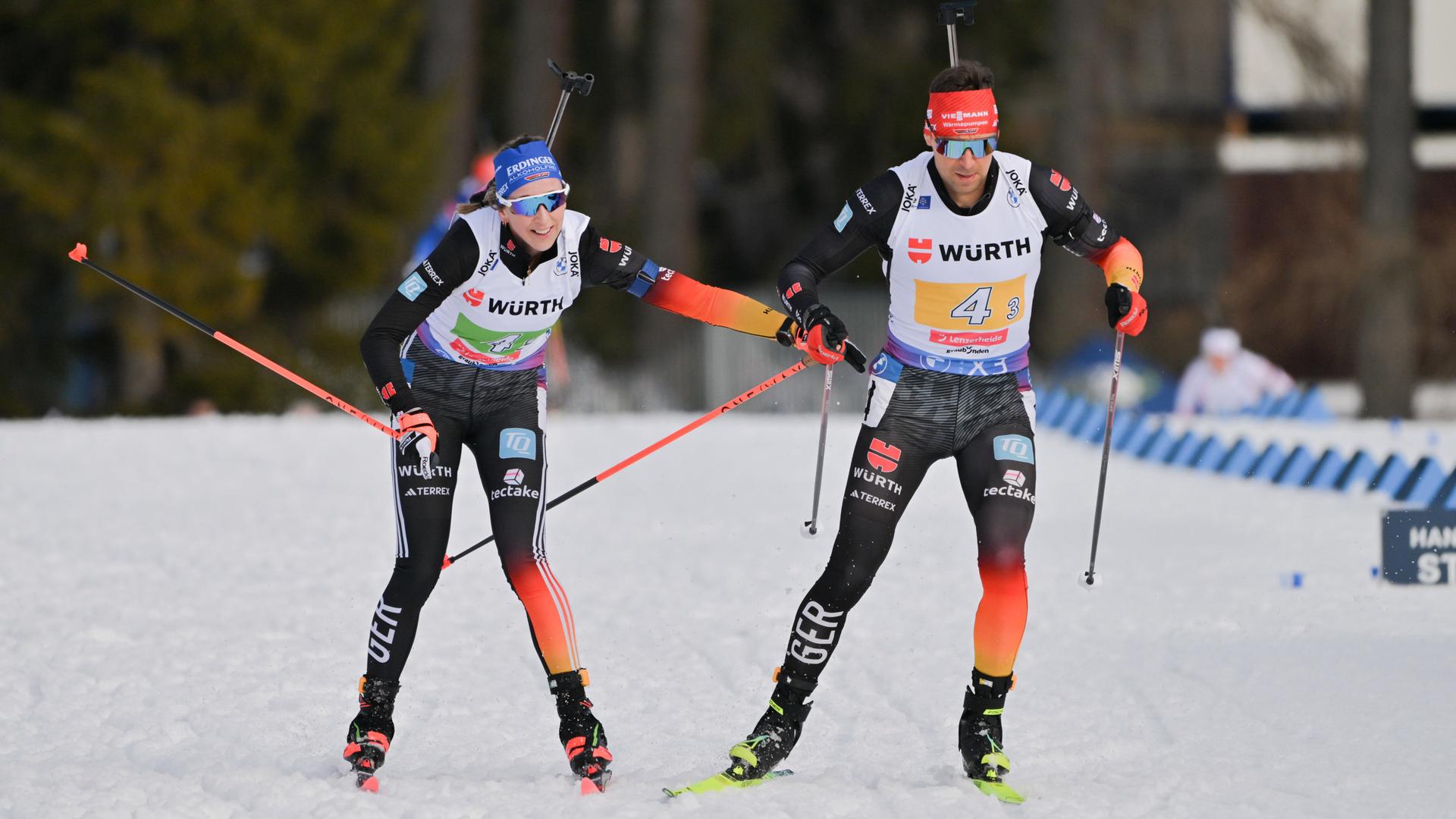 Franziska Preuss Ã¼bergibt an Teamkollege Philipp Nawrath | dpa