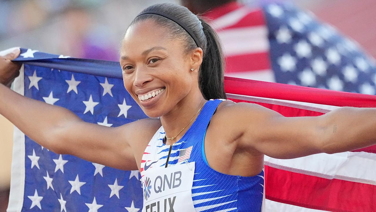 Самая титулованная спортсменка в мире женского пола. Эллисон Феликс легкая атлетика. Феликс бегунья американская. Эллисон Феликс старт. Легкая атлетика США женщины.