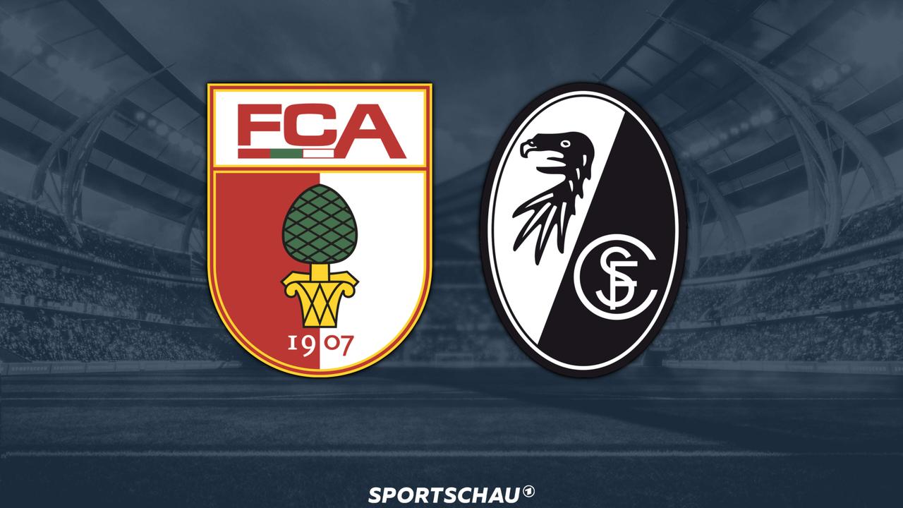 Logo FC Augsburg gegen SC Freiburg | ARD