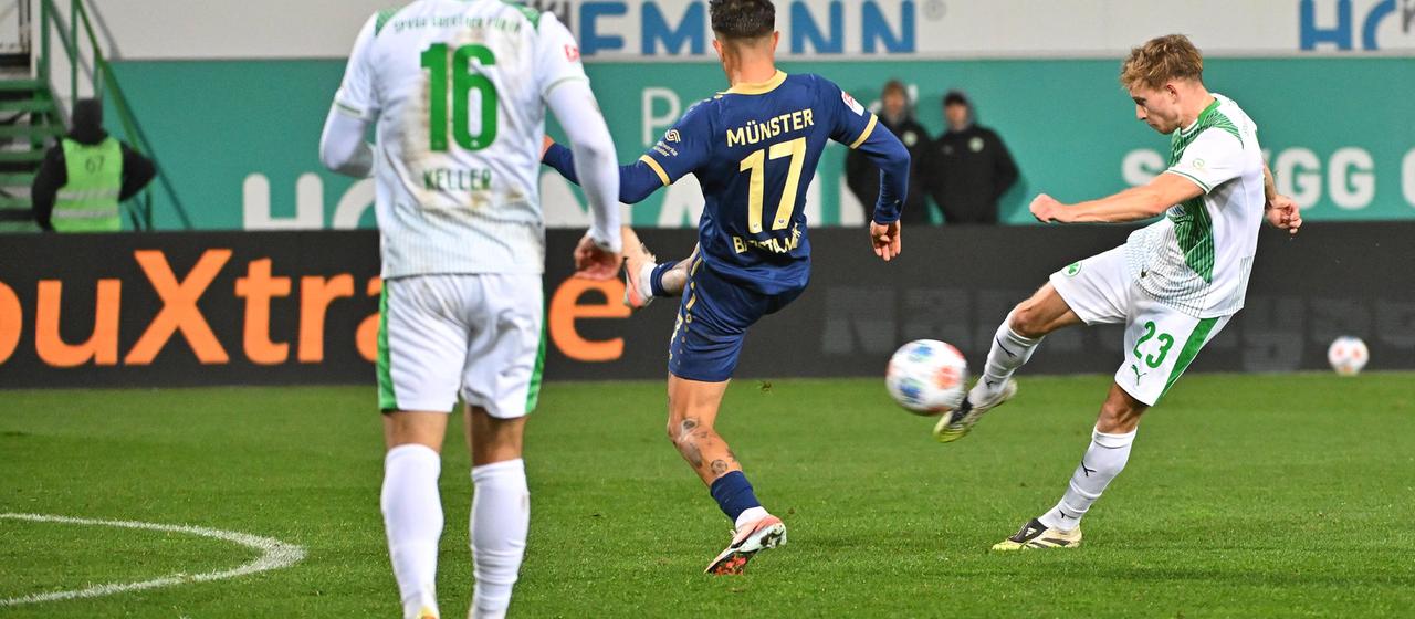 Jannik Dehm schießt