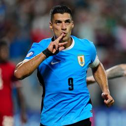 Uruguays Luis Suarez jubelt nach seinem Treffer gegen Kanada