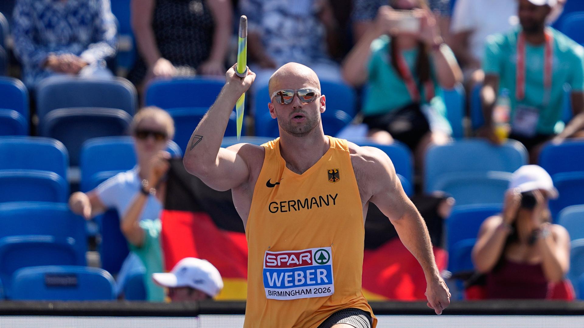 Speerwerfer Weber stark - DLV-Trio im Hindernis-Finale